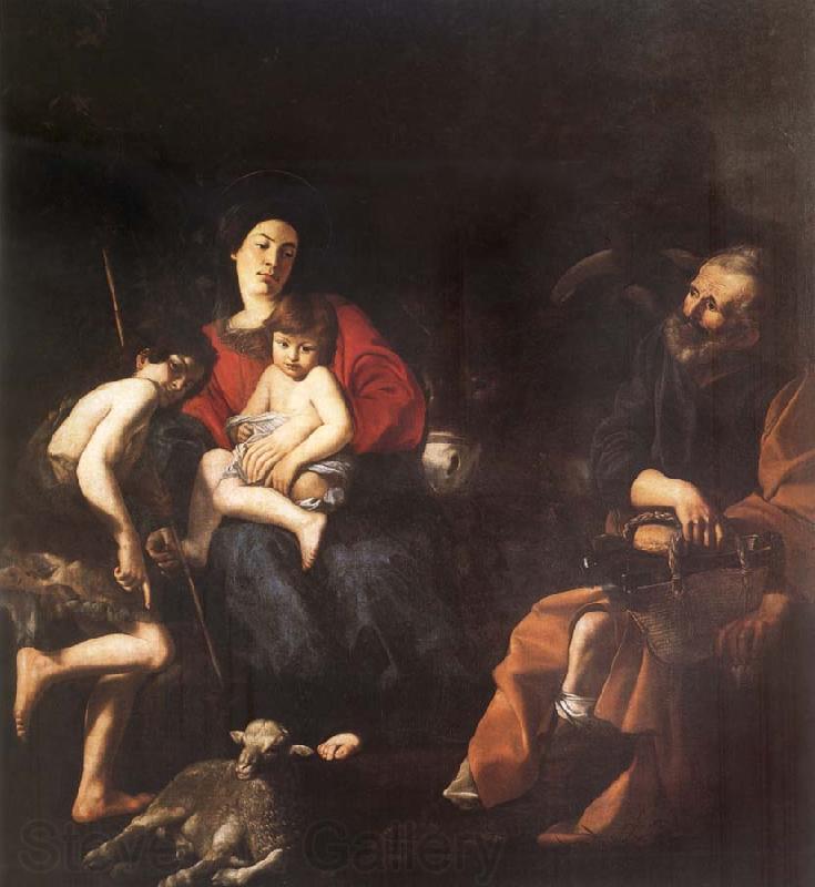 CASTIGLIONE, Giovanni Benedetto The rest in the flight to Egypt Germany oil painting art